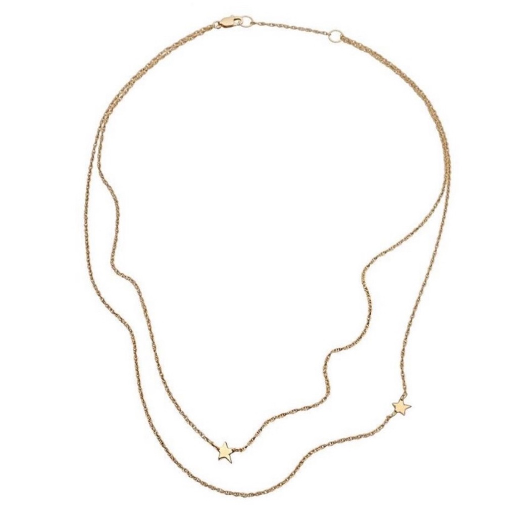 Jennifer Zeuner Double Star Necklace